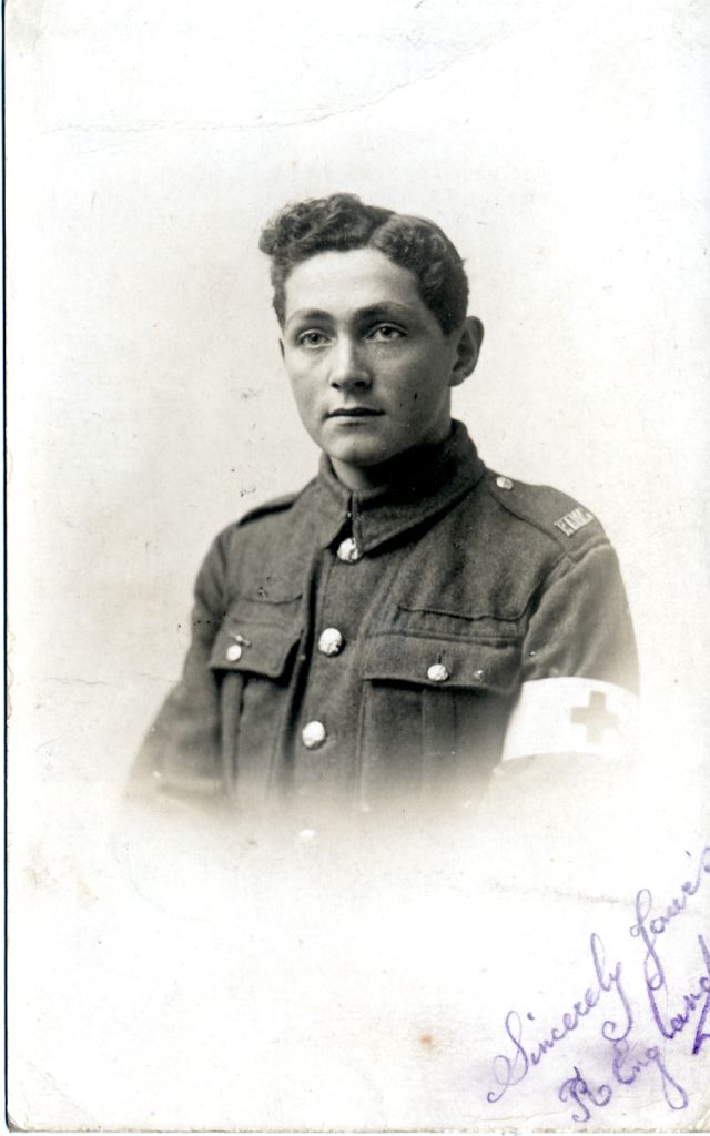 Richard later in his service. His signature is written on the photograph