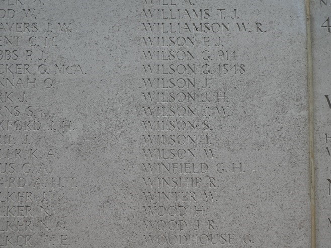 joseph's name inscribed with others on the helles memorial