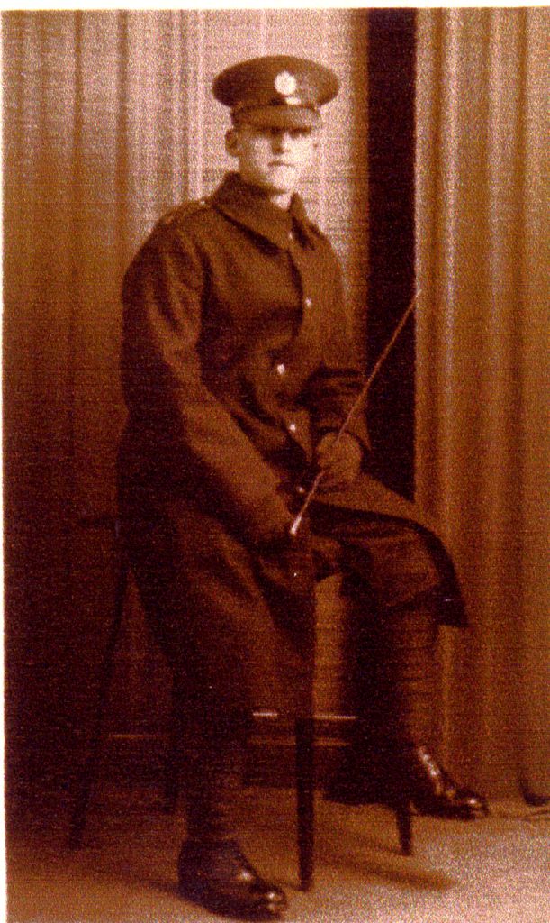 Ernest Glover in his army uniform, taken in 1937
