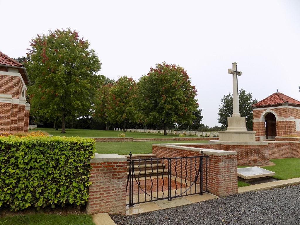 The entrance to Hotton War Cemetery