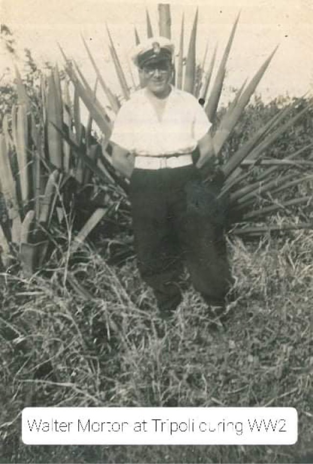 walter morton is standing in a field at Tripoli