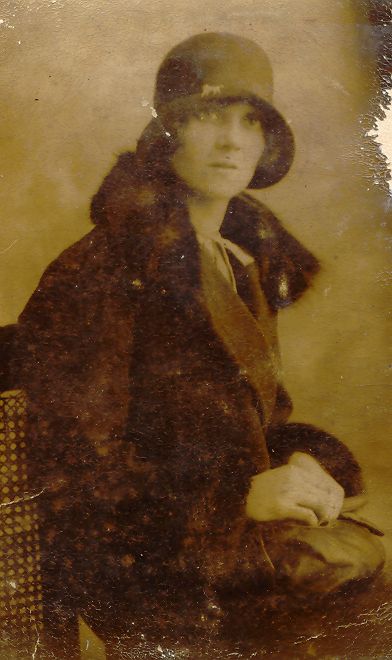 May Clara Brierley wearing a smart coat and cloche hat