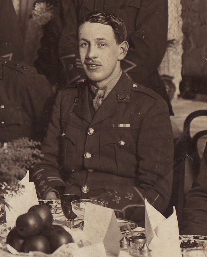 Photograph of Bertram Lamb Pearson in his army uniform at a dinner