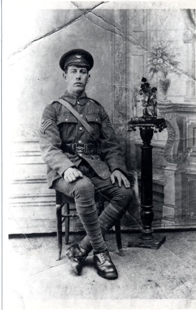 Joseph Arnold Sadler in his army uniform